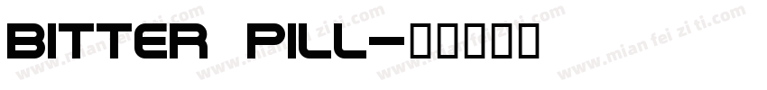 bitter pill字体转换
